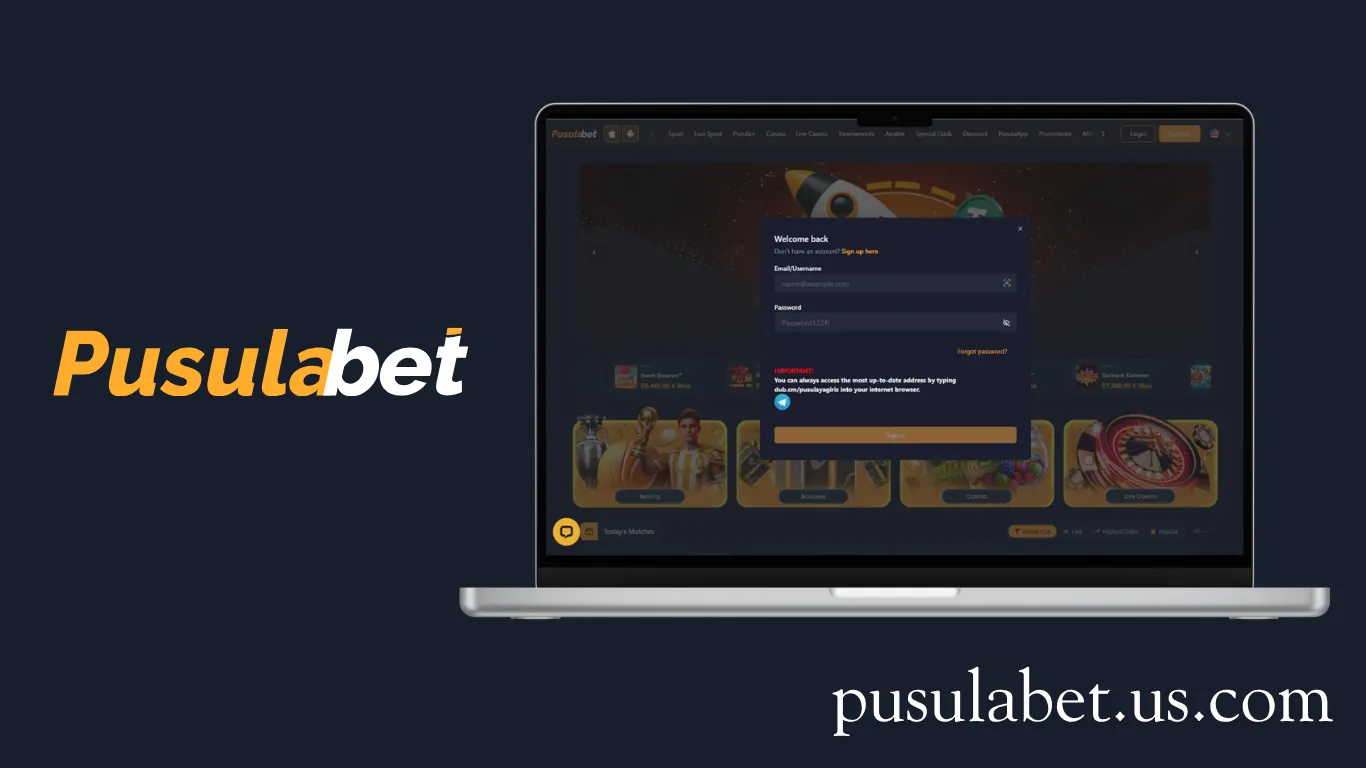 Pusulabet current login and address information 2026